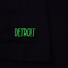 Load image into Gallery viewer, Detroit Black T-Shirt embroidered Eminem detail
