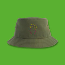 Load image into Gallery viewer, Brooklyn olive bucket hat - front view
