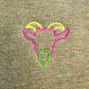 GOAT embroidered detail